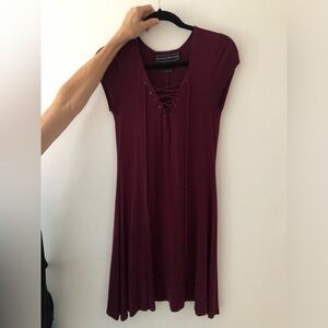 Polly & Esther Maroon Dress